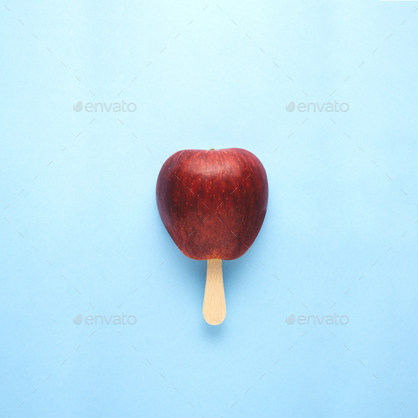 Apple popsicle. - Stock Photo - Images