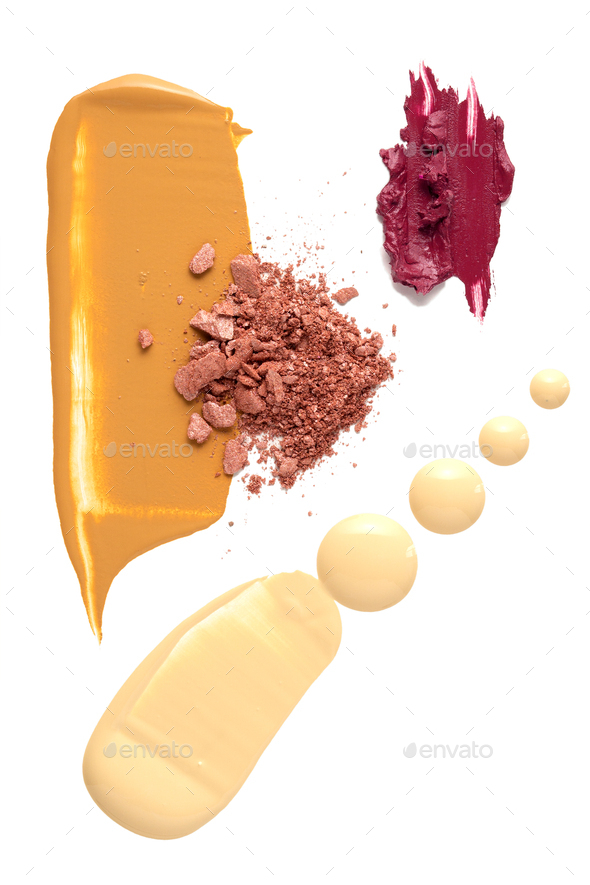 Cosmetic swatches. - Stock Photo - Images