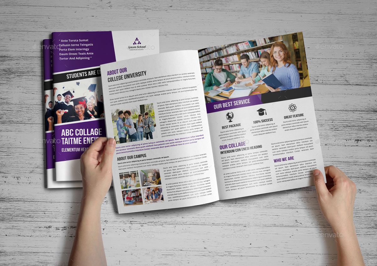 Education Brochure Indesign Template, Print Templates | GraphicRiver