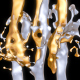 Gold Silver Fluid Collision 4 Gold Silver Fluid Collision 4 - VideoHive Item for Sale