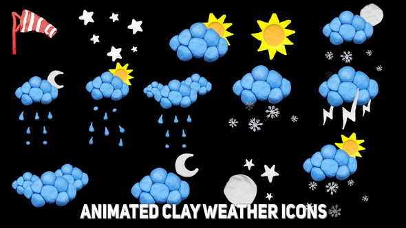 Animated Clay Weather - VideoHive 25193719