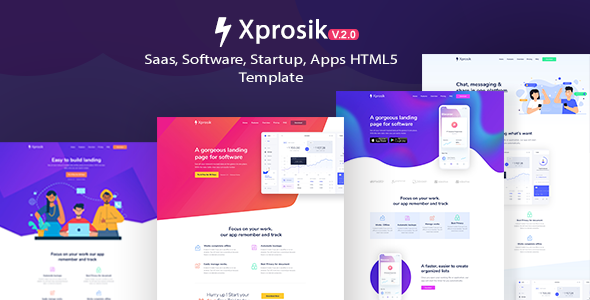 Xprosik -SaasSoftware App - ThemeForest 24990250