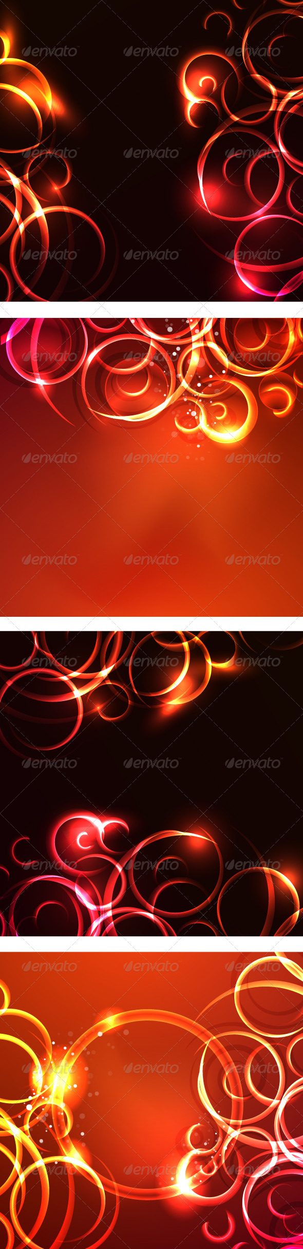 Glowing Swirl Vector Backgrounds - Backgrounds Decorative