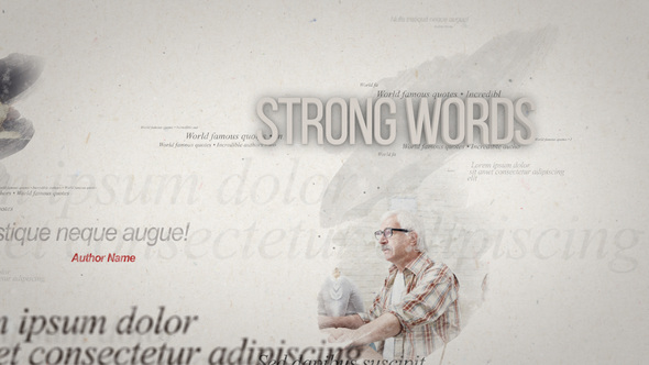 Quotes On Paper - VideoHive 25199717