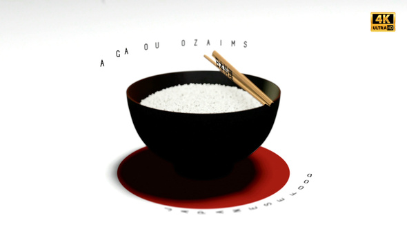 Asian Rice Bowl Advertisement - Arigatou