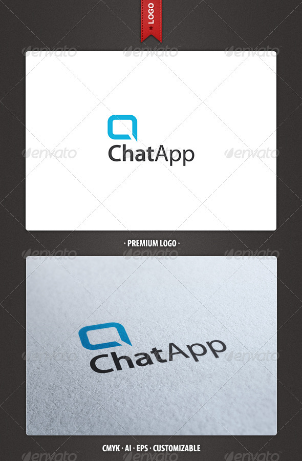 Chat App and Letter A Logo Template - Abstract Logo Templates