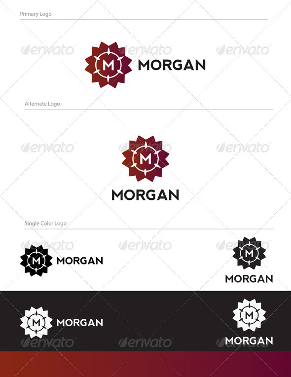 Morgan Logo Design - LET-027 - Letters Logo Templates