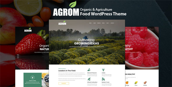 Agrom – Organic & Agriculture Food WordPress Theme