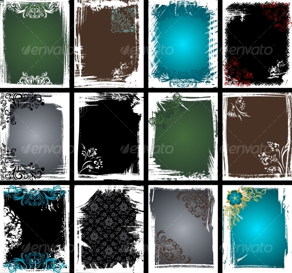 Grunge Frame Collection - Backgrounds Decorative