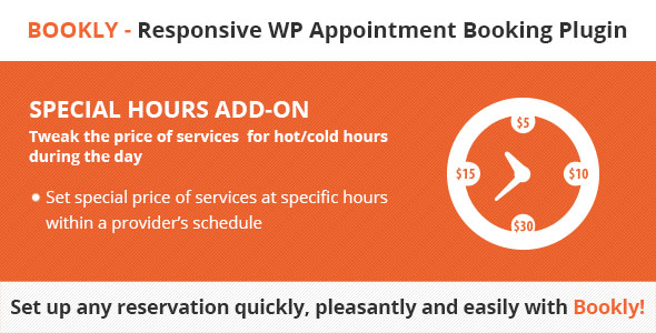 Bookly Special Hours - CodeCanyon 18704535
