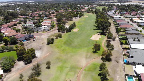 Aerial View of a Golf Course
