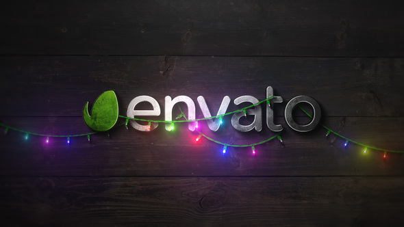 Christmas Lights Logo - VideoHive 25190651