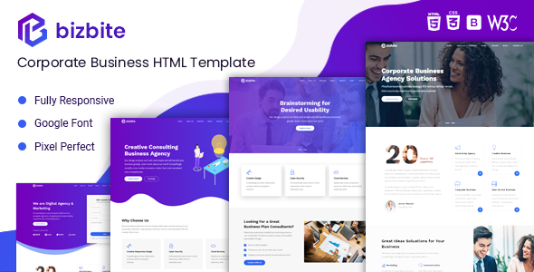 Excellent BizBite - Corporate Business and Agency Template