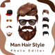 Man Hair Style Photo Editor Android App