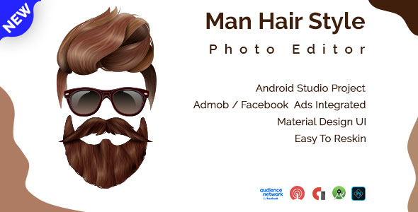 Man Hair Style Photo Editor Android App by UKOsoft | CodeCanyon