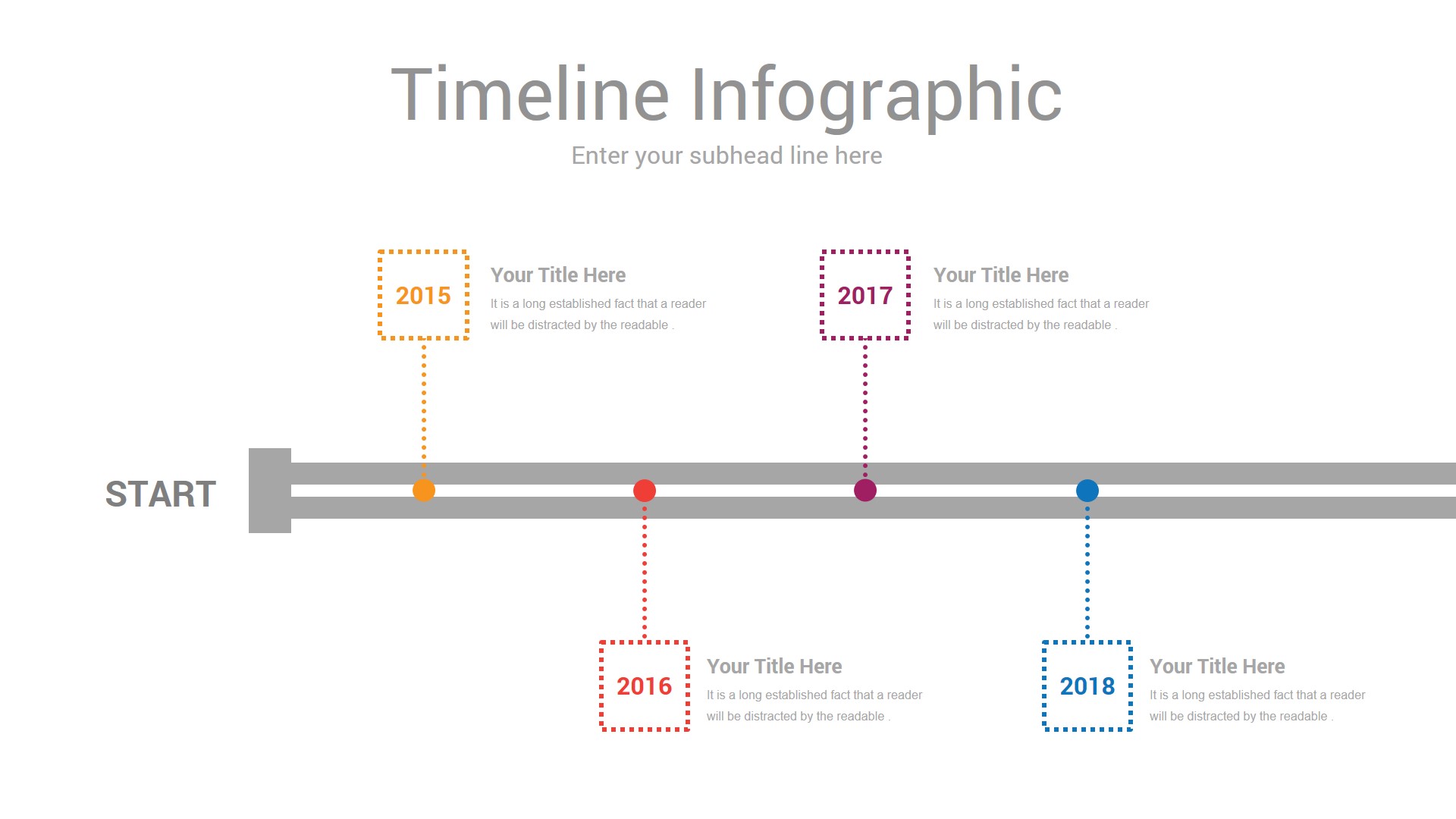 Timeline Infographics PowerPoint Template diagrams by CiloArt