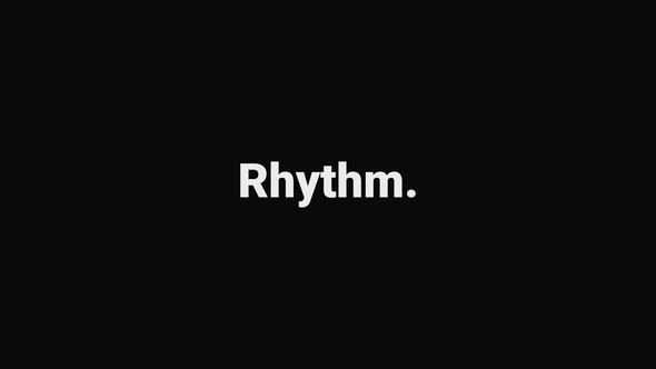Rhythmic Typography - VideoHive 20073159