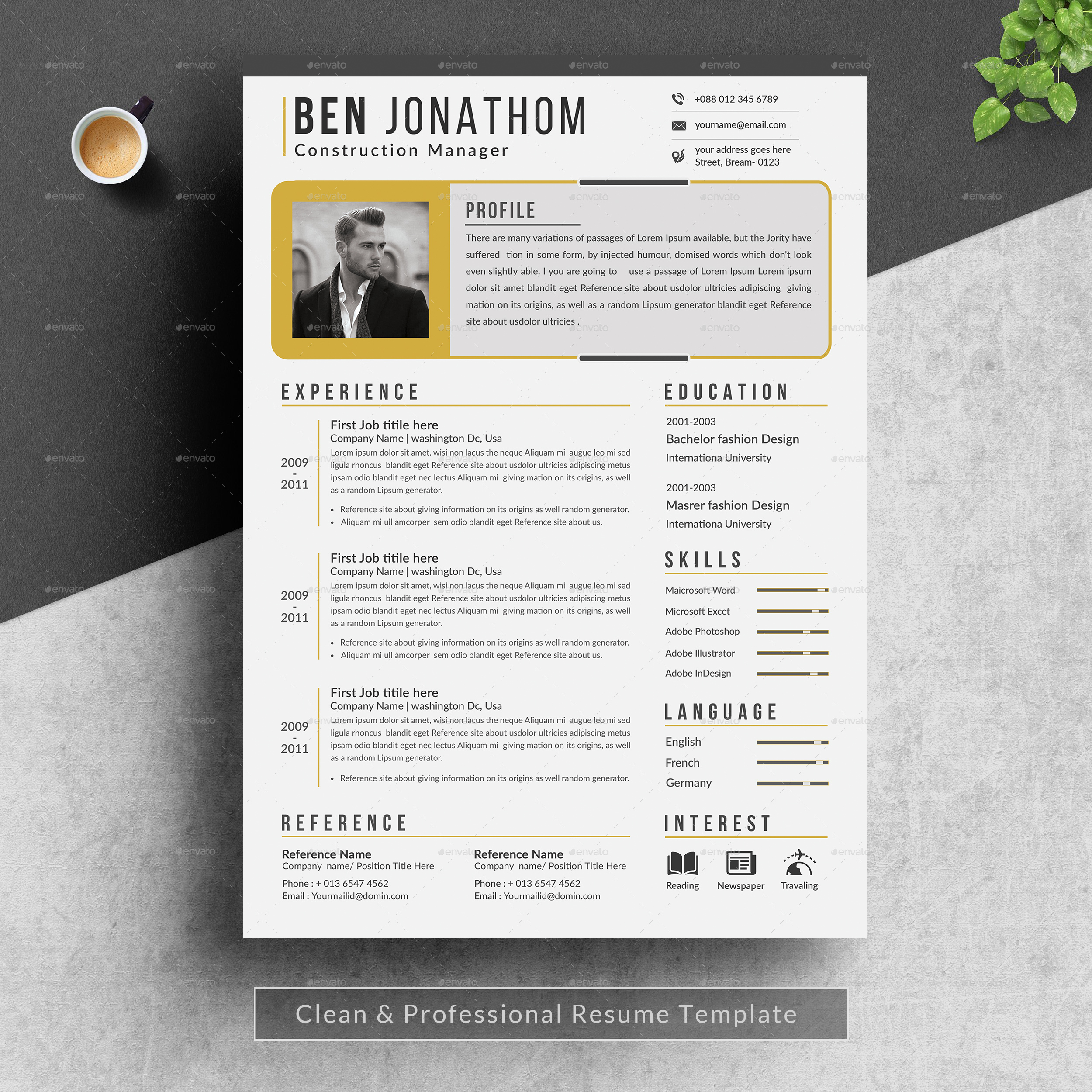 Resume, Print Templates | GraphicRiver