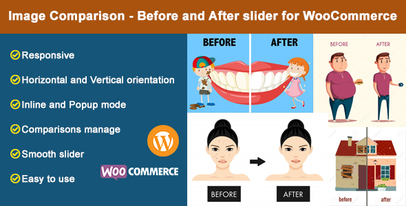 Image Comparison – Before and After slider for WooCommerce