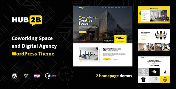 Hub2B - Coworking - ThemeForest 23963998