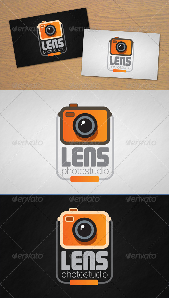 Lens Photo Studio Logo - Objects Logo Templates