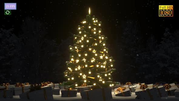 Christmas Tree Animation A7 HD