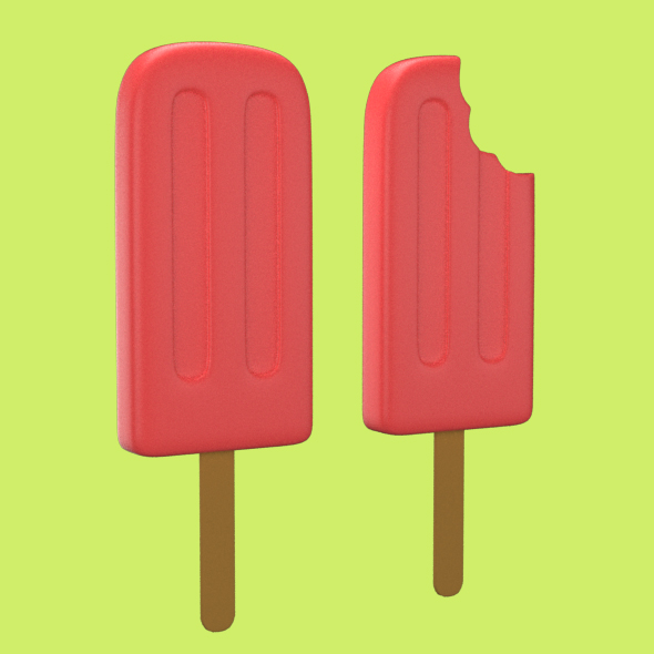 ice cream sticks - 3Docean 25236189