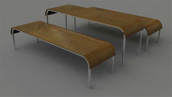 Table and Benches - 3Docean 87741