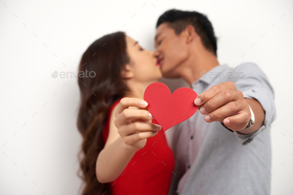 Valentine kiss Stock Photo by DragonImages | PhotoDune