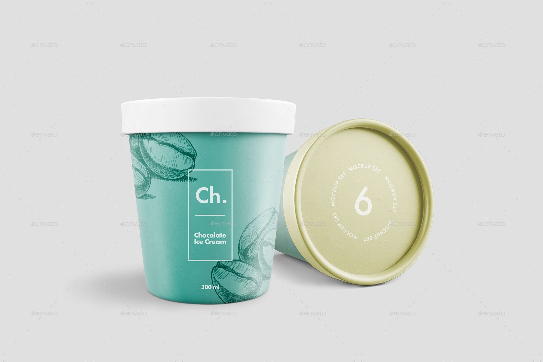 Download Ice Cream Jar Mockup by happyseawasp | GraphicRiver