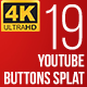 Youtube Subscribe Button Splat 4K (Video) - VideoHive Item for Sale