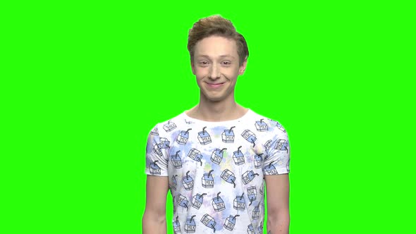 Portrait of Handsome Teenage Boy alt