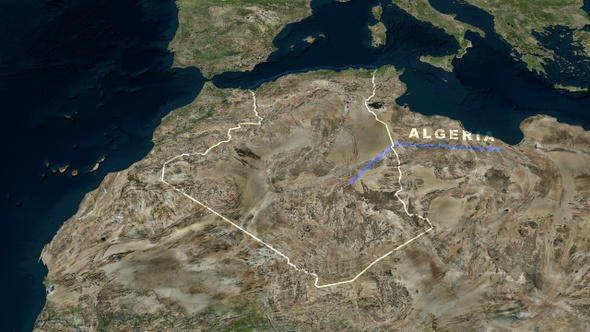 Algeria World Map Motion Graphics VideoHive Inline Image Preview 