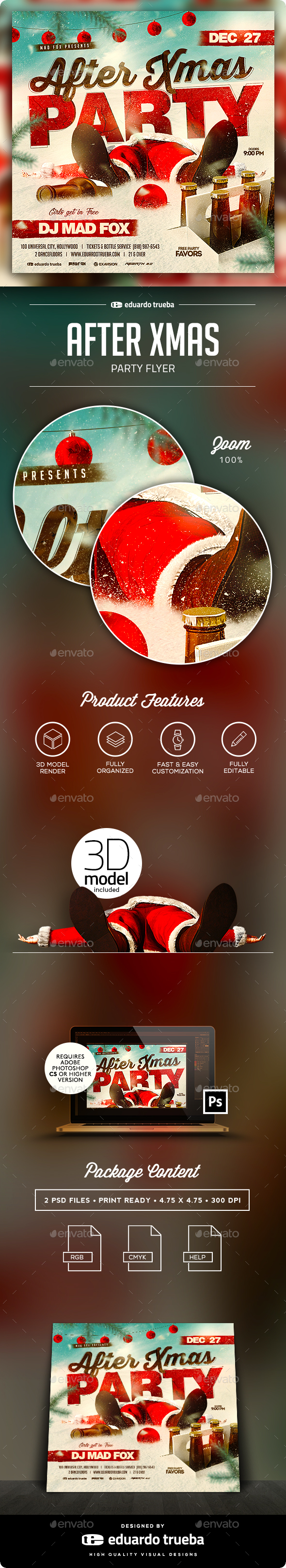 After Xmas Party Flyer