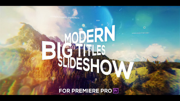 Big Titles Slideshow for Premiere Pro