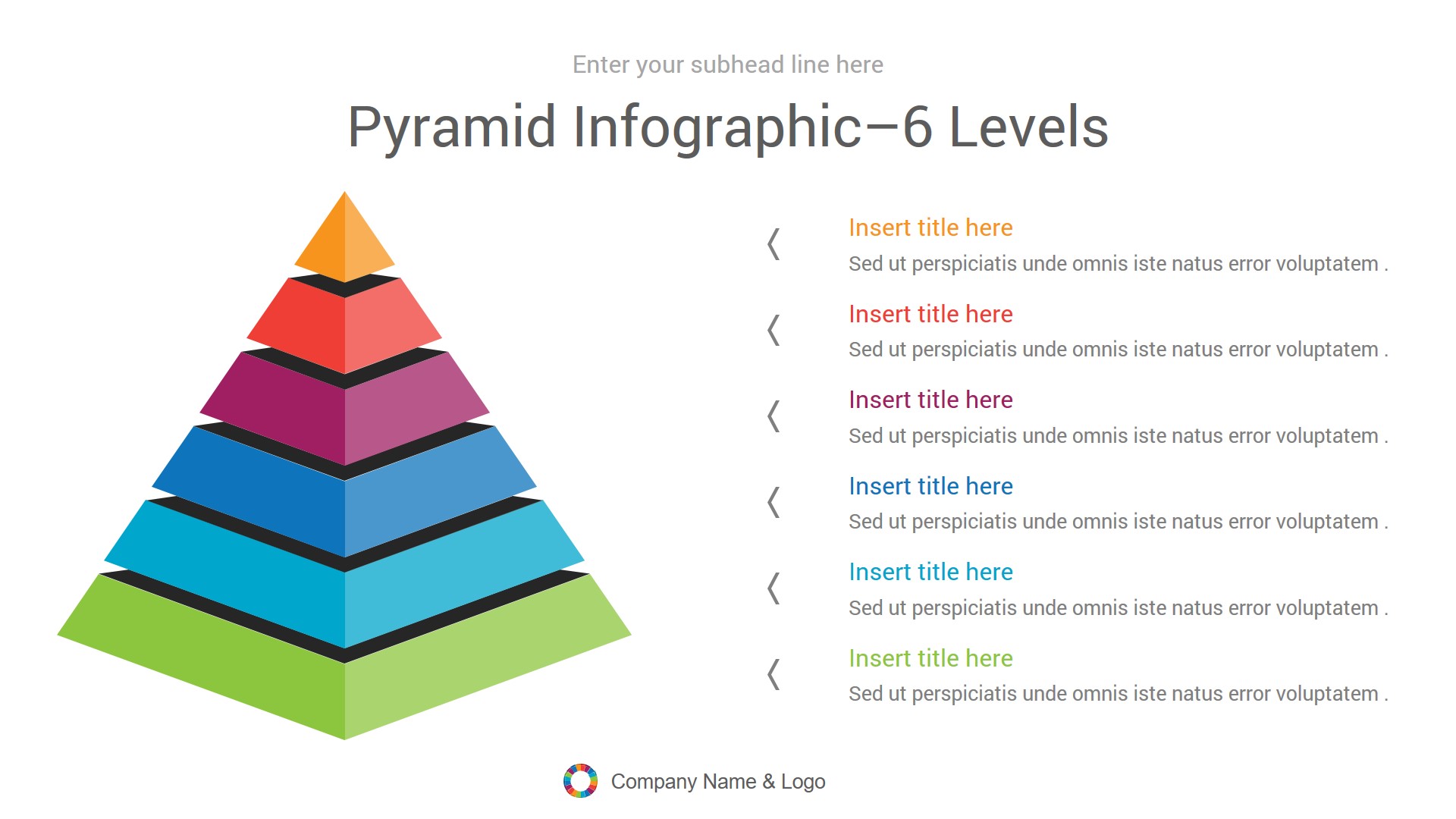 Pyramid Infographics Keynote Presentation Template Diagrams by CiloArt