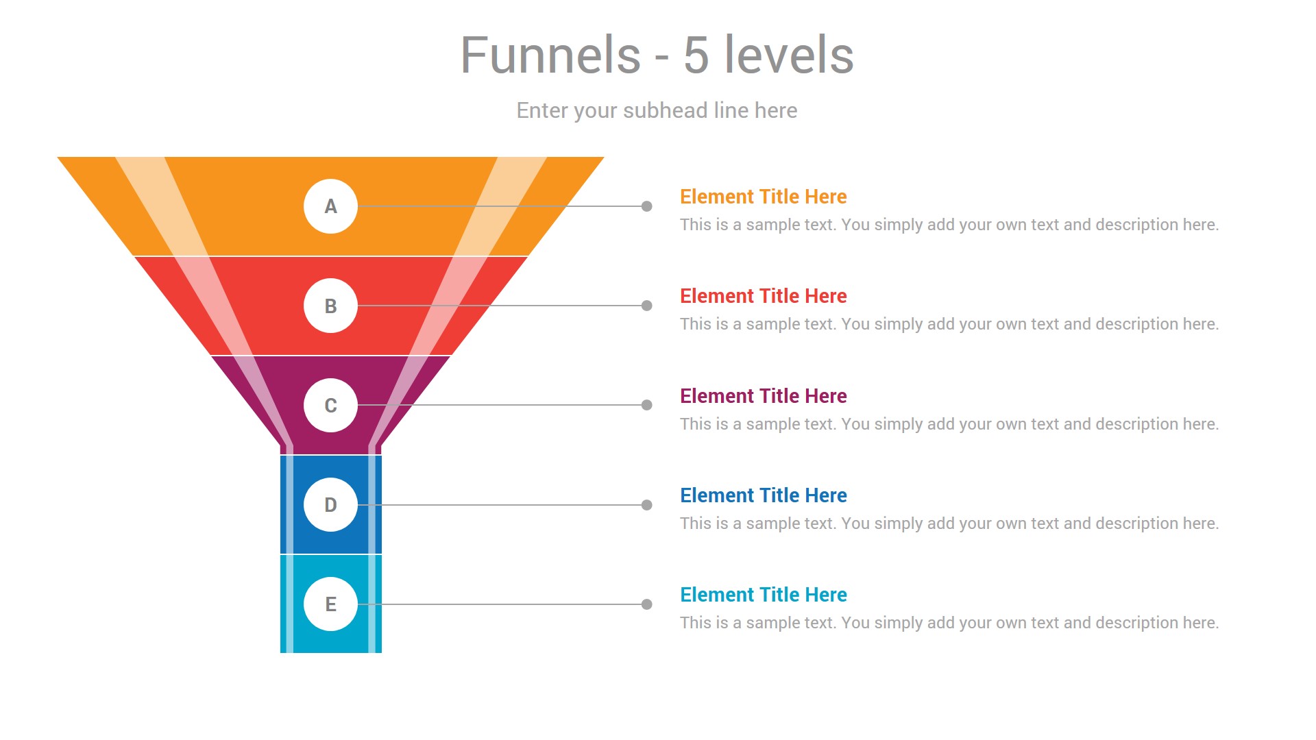 Funnel Infographics Keynote Presentation Template Diagrams by CiloArt