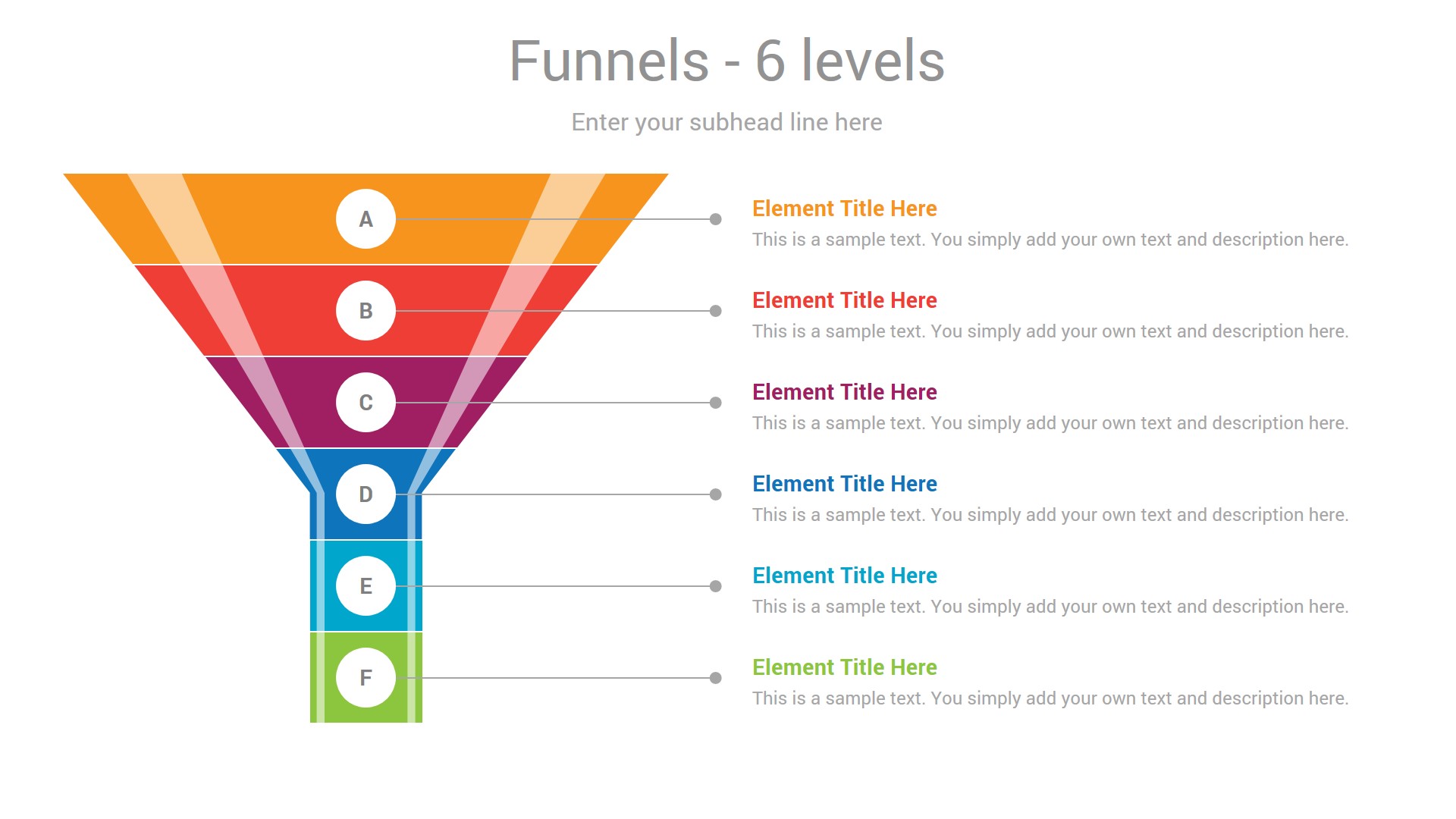 Funnel Infographics Keynote Presentation Template Diagrams by CiloArt