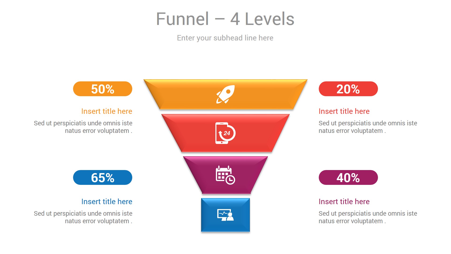 Funnel Infographics Keynote Presentation Template Diagrams by CiloArt