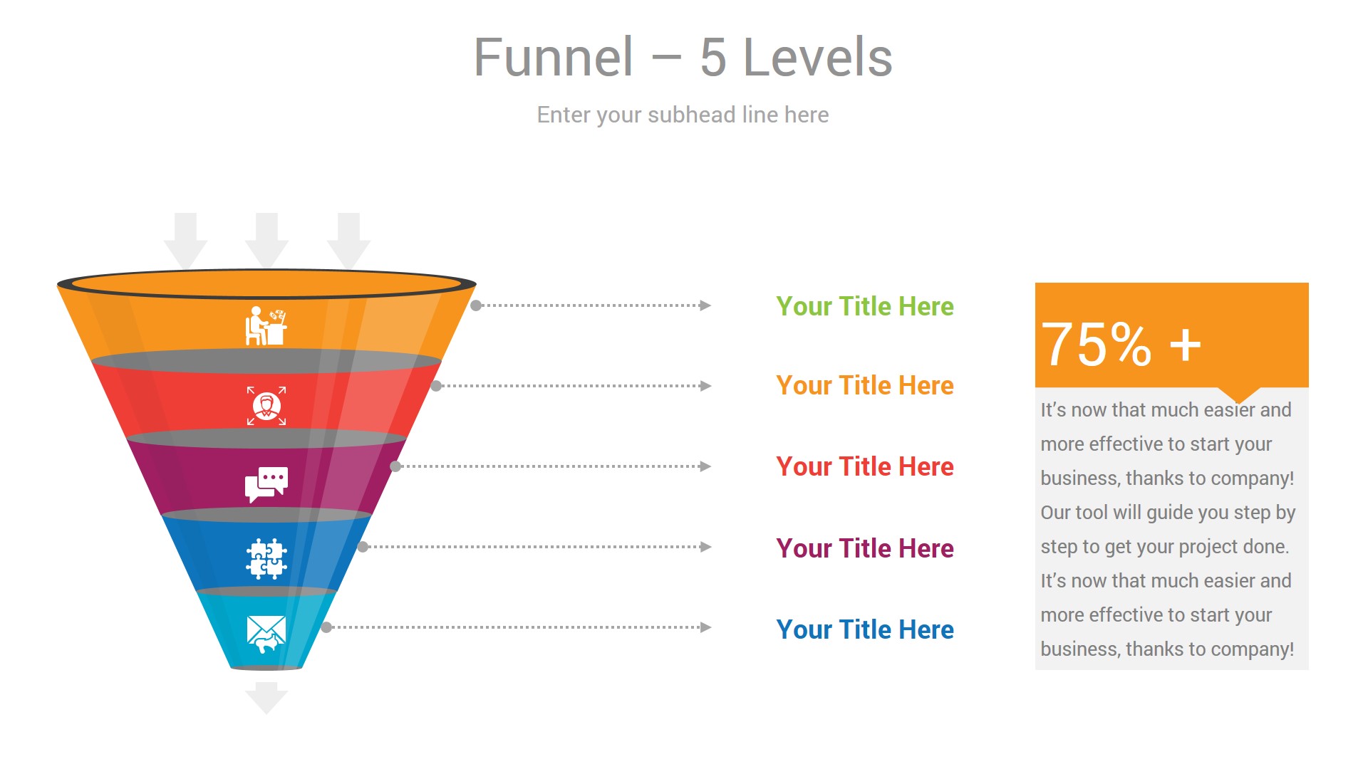 Funnel Infographics Keynote Presentation Template Diagrams by CiloArt