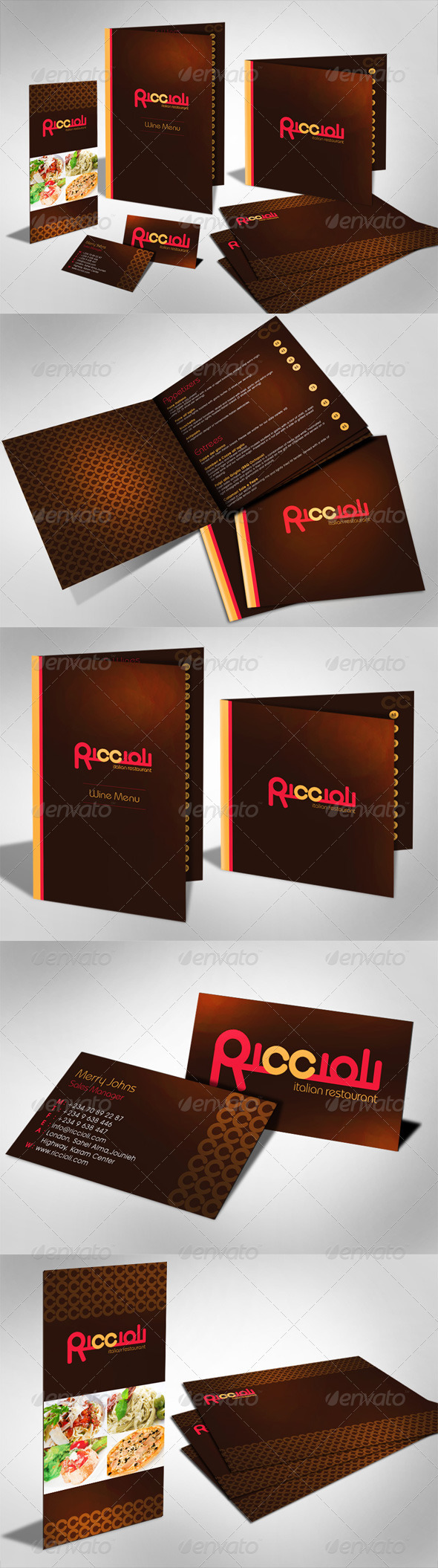 Modern Fancy Menu - Food Menus Print Templates