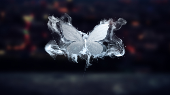 Merging Butterflies Logo Reveal