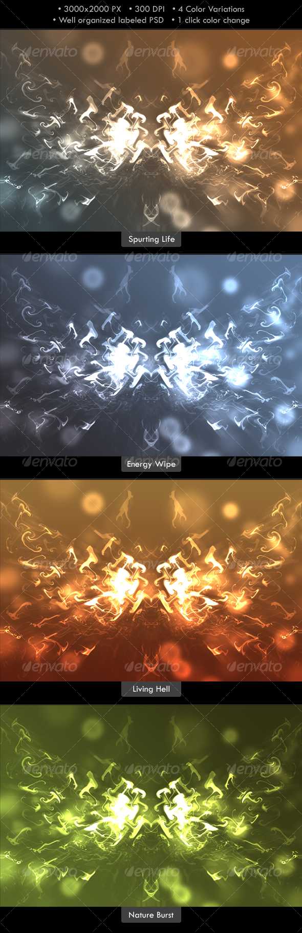 Abstract Energy Burst Background - Abstract Backgrounds
