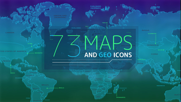73 Maps And - VideoHive 25256342