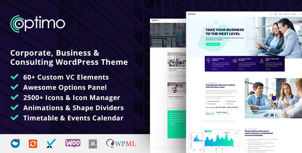 Optimo – Responsive Multi-Purpose WordPress Theme