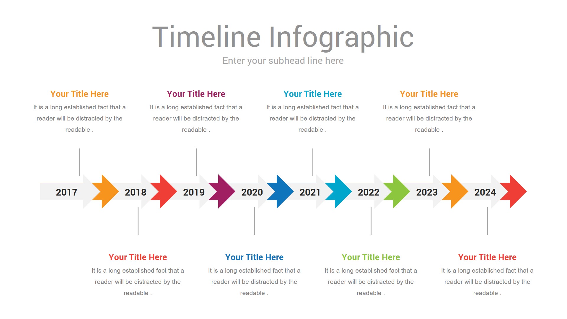 Timeline Infographics Google Slides Presentation Template diagrams by ...