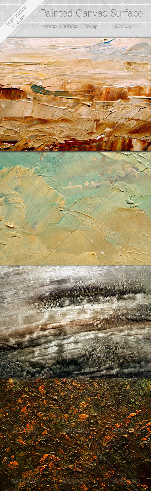 Painted Canvas Surface - Art Textures