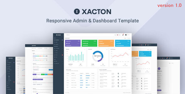 Xacton - Admin & Dashboard Template by MyraStudio | ThemeForest