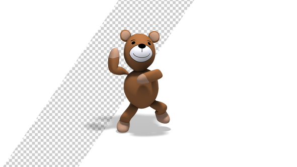 Teddy Bear 3d Character - Gangnam Dance