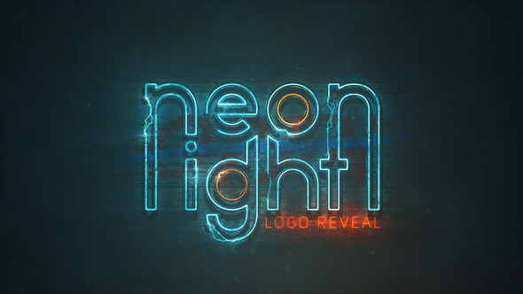 Grunge Neon Logo - VideoHive 25272519